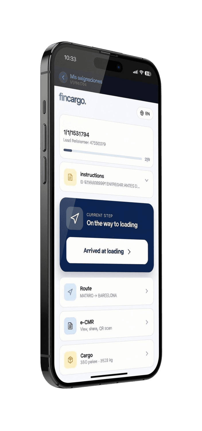 Fincargo e-CMR mobile app